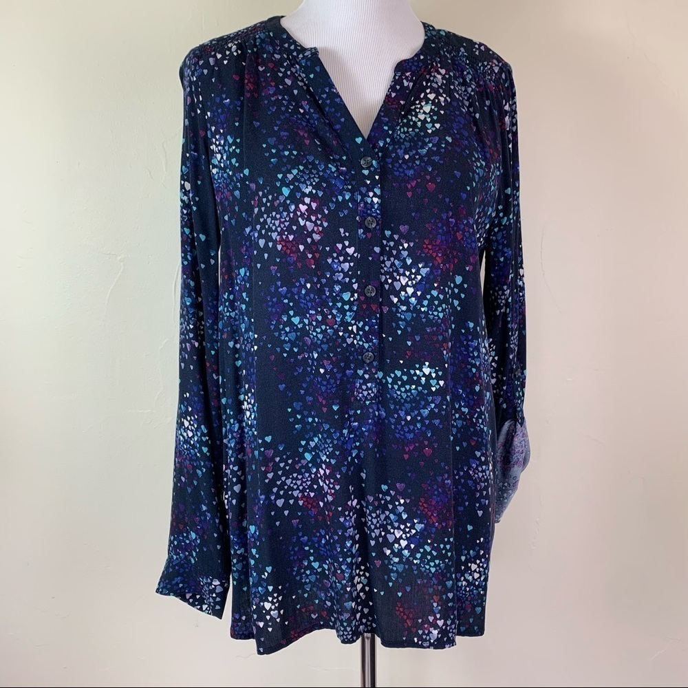 Bass long sleeve heart top